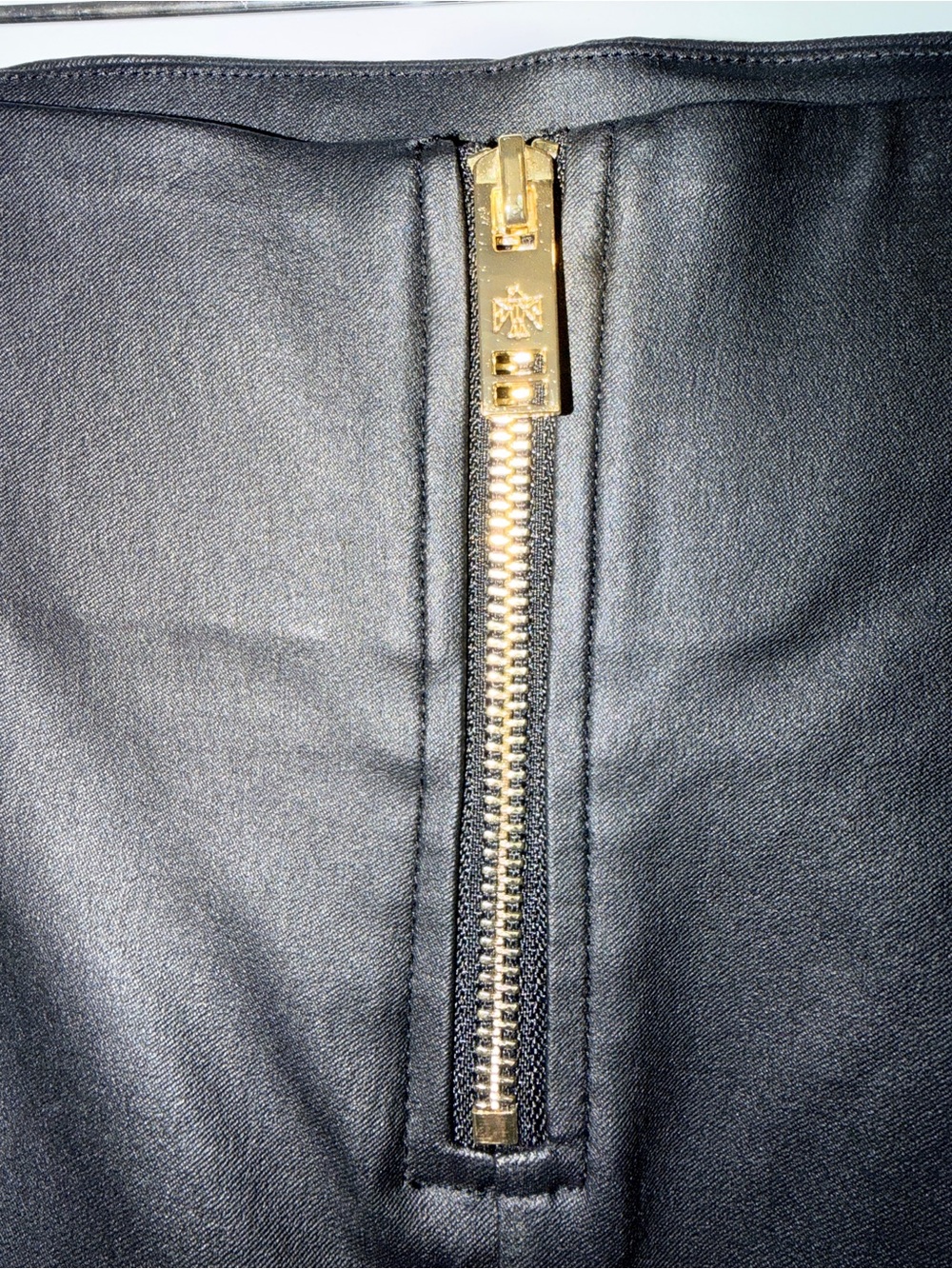All Things Golden, Black High-Rise Faux-Leather Leggings, XXL - Picture 12 of 13